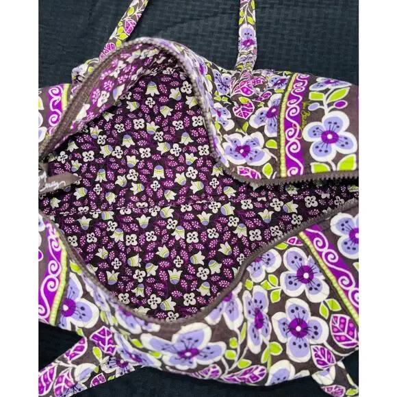 Vera Bradley Retired Plum Petals Design Small Duffel Bag - Picture 3 of 4